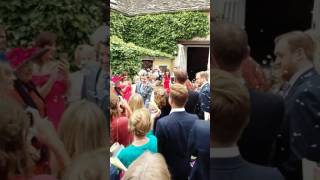 Andrew Greenwood wedding walk out of chapel Andrew Greenwood wedding walk out of chapel