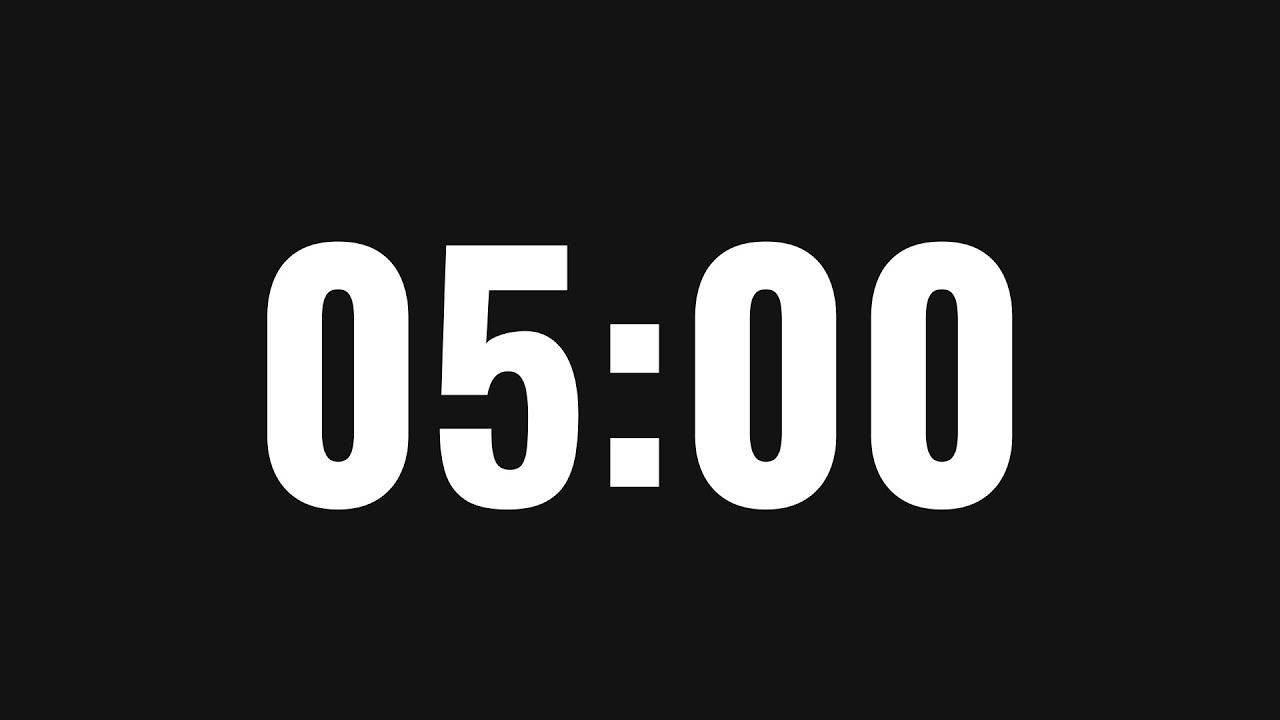 5 MINUTES TIMER ~ TIMER COUNTDOWN TIMER - YouTube
