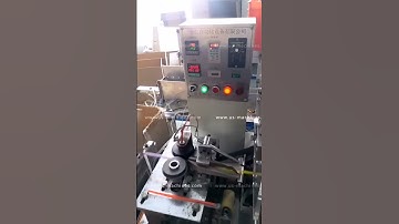 Automatic drink straws bag filling sealing packaging machine high speed testing video