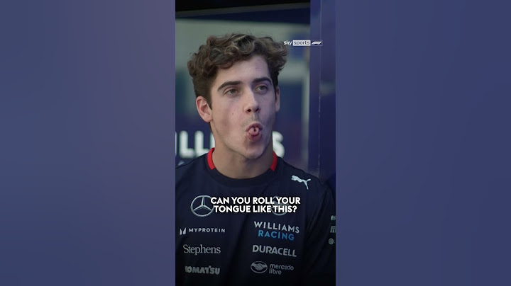 Can you roll your tongue like Franco Colapinto? 😛