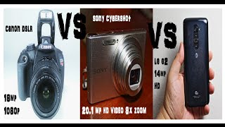 DSLR Basics :  DSLR  VS Point Shoot VS Cell Phone CAMERA