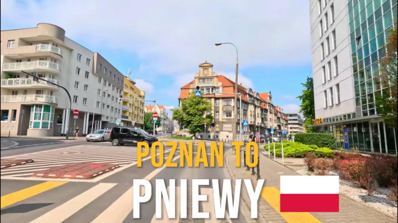 Driving in Poland 🇵🇱 from Poznań to Pniewy through scenic countryside roads – June 2024