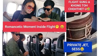 EXPERIENCING RESERVED FLIGHT 🤭😂 ||PRIVATE JET 😱🔥 #funny #fun #2023 #love  #friends #dance #dancing