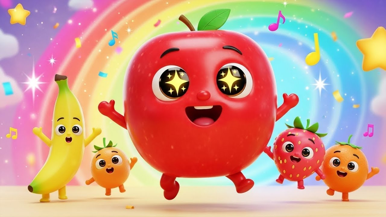 Fruit Song for Kids | Learn Colors & Fruit Names | 3D Educational - YouTube