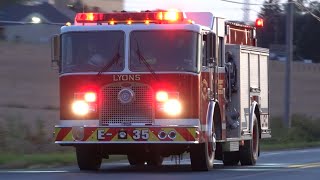 Lyons Fire Company Engine 35 Responding 10/11/23