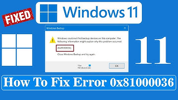 (Fix 100%) Windows Cloud Not Find Backup Devices On This Computer Error 0x81000036 | Error 0x810000.