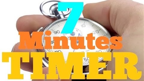 7 Minutes Timer Video Countdown Clock