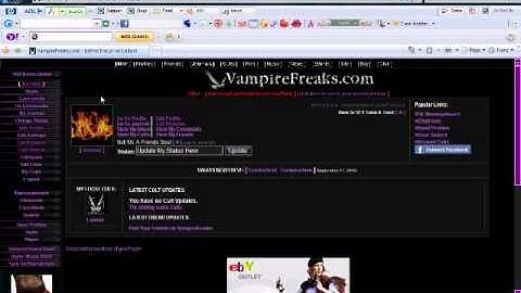 VampireFreaks Account!