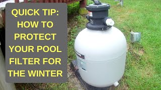 HOW TO PROTECT YOUR POOL FILTER WINTERIZATION by Fix It With Dad 22 views 5 years ago 1 minute, 22 seconds