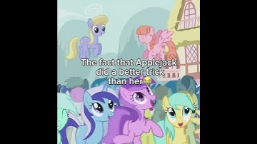 The fact that Applejack did a better trick than her 😭 #mlp #mylittlepony #viral #mlpedit #applejack