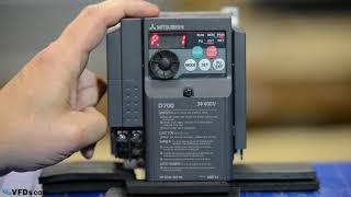 How to program the Mitsubishi D700 series VFD  AC Inverter D720 D740