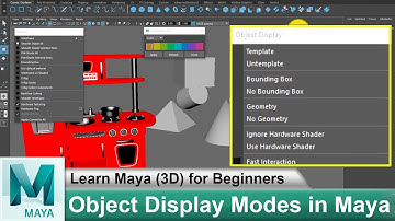 What are Object Display Modes in maya | Learn Maya 3D Animation for Beginners Tutorials #38