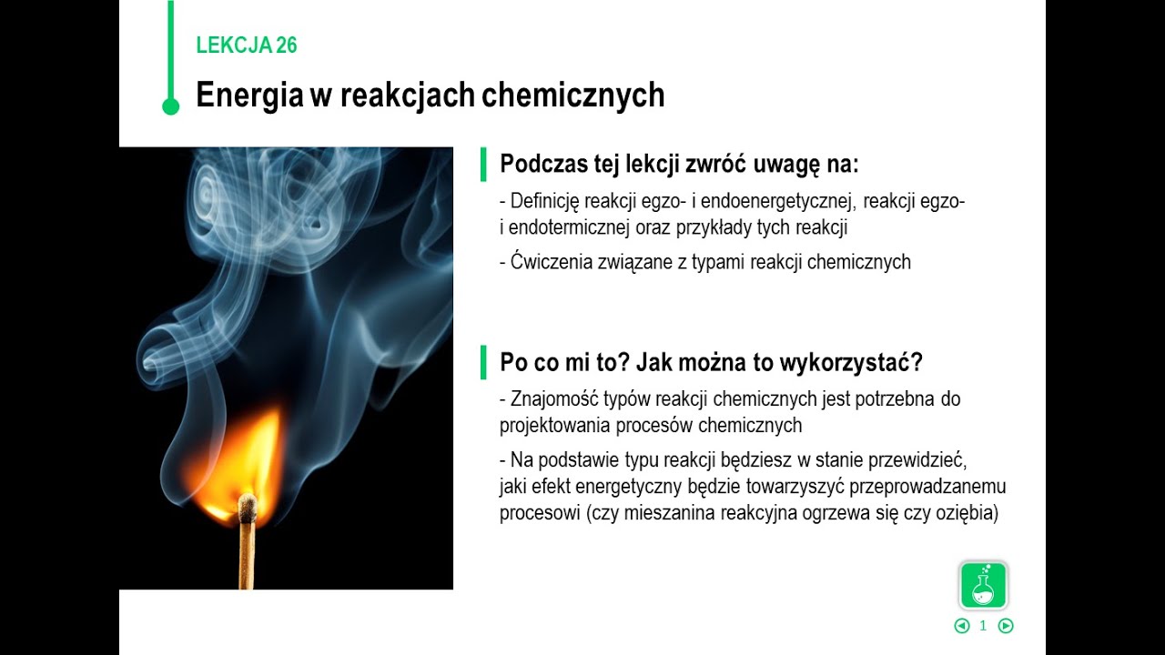 Chemia - klasa 7 - Energia w reakcjach chemicznych - YouTube