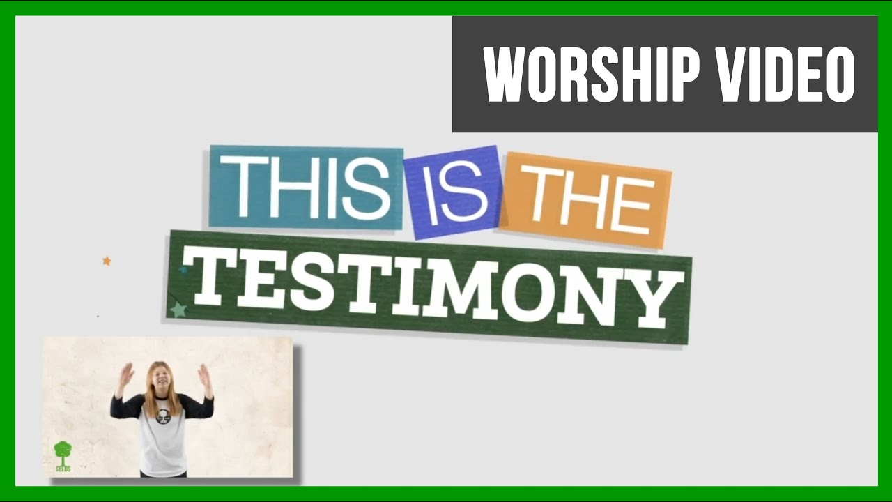 This is the Testimony Worship song for Kids
