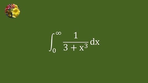 Evaluating the improper integral using must know basic techniques  (Mis -1339)