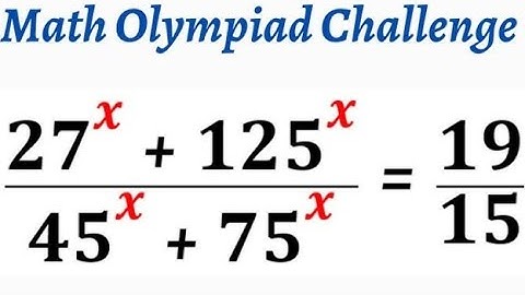 A Beautiful Exponential Problem from the International Math Olympiad! || Mathifytutorial || Mathify