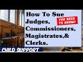 HOW TO FILE A LAWSUIT against judges and officers of the Court without a  Lawyer or Attorney