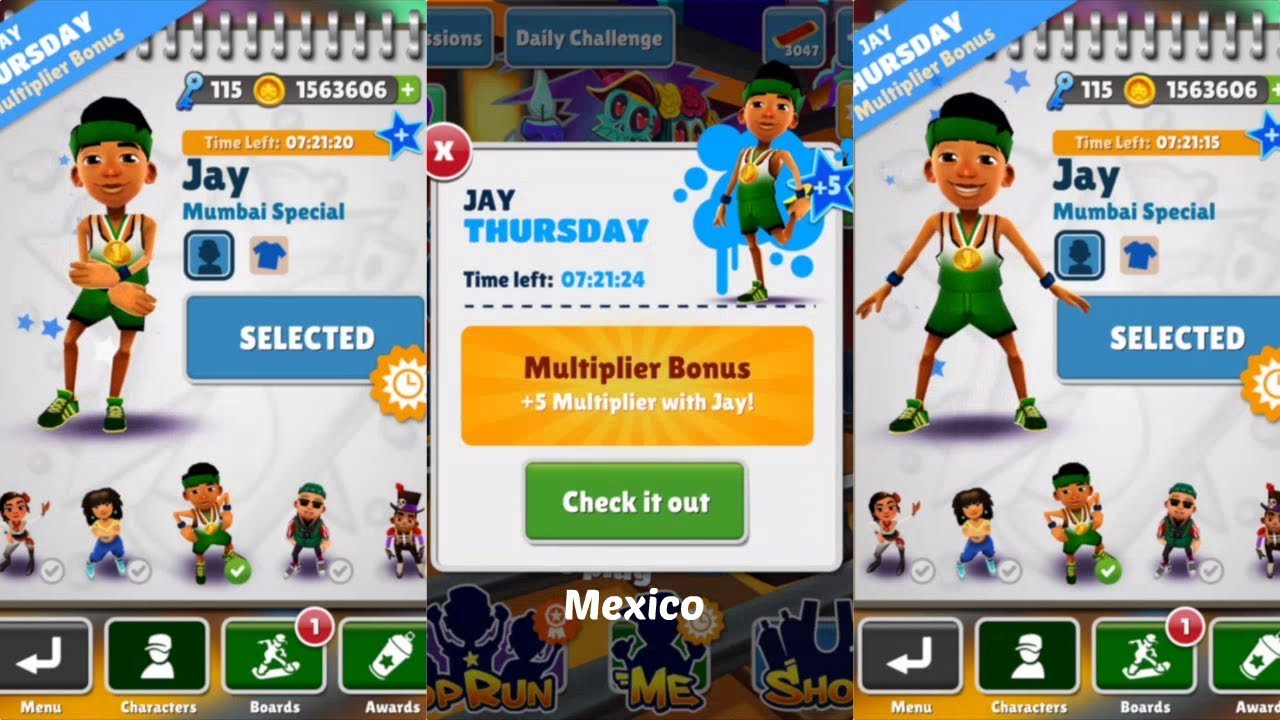 Subway Surfers: Mexico (Manny Thursday Multiplier Bonus!) Gameplay On IOS  