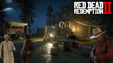 Relaxing 4K Thunderstorm at HorseShoe Overlook Red Dead Redemption 2
