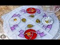 Stained Glass Effect in Epoxy Resin Coasters using Pebeo Vitrail Glass Paints