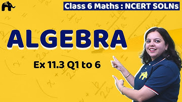 Algebra Class 6 Maths | Ncert Solutions Chapter 11 | Mathematics Exercise 11.3 Questions 1-6 CBSE