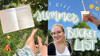 hot girl summer bucket list 