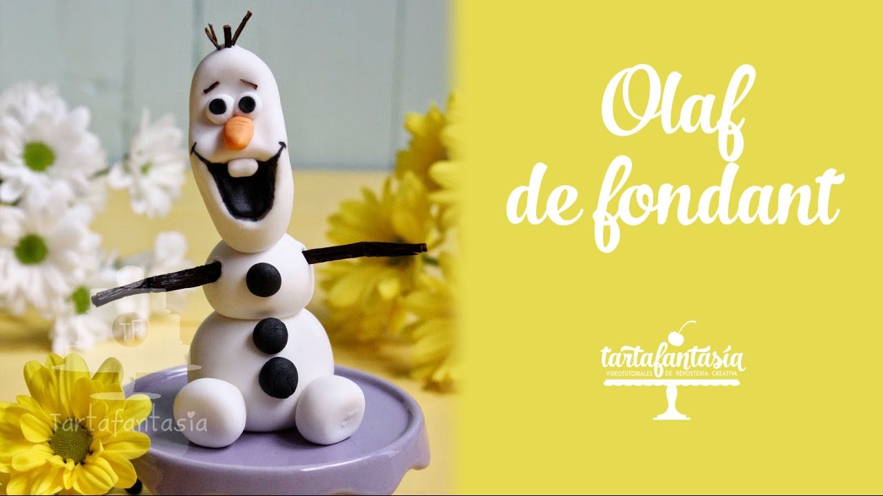 Como hacer a Olaf con fondant