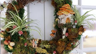 Making a Fairy Garden on a Wreath! ‍♀✨ // Garden Answer