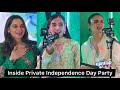 Aiman khan iqra aziz hira mani and other celebrities at pakistan independence day party with kids