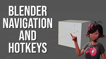 BASIC HOTKEYS AND NAVIGATION - BLENDER BEGINNER TUTORIAL