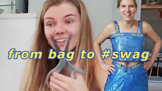 We made outfits out of IKEA bags