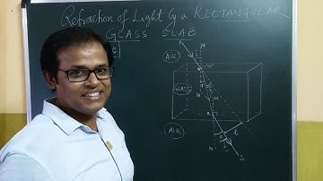 REFRACTION OF LIGHT BY A RECTANGULAR GLASS SLAB - REALandAPPARENT DEPTHS   #CBSEclass10 #ICSEclass10