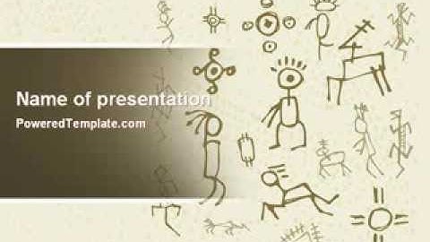 Ancient Petroglyphs PowerPoint Template by PoweredTemplate.com