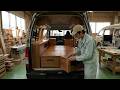 置くだけで高級キャンピングカーに?車中泊用の車載家具を作る日本の工場