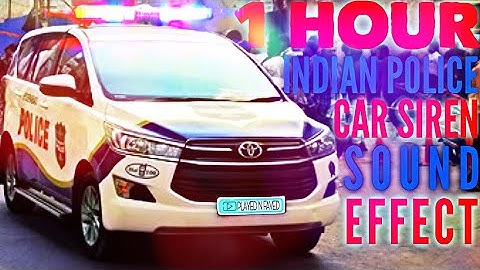 1 Hour Indian Police Siren Sound Effects / Central Reserve Police / Armed Police / Royalty Free