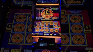 lightning link $50.00 bet tiki fire bonus #handpay 🤑