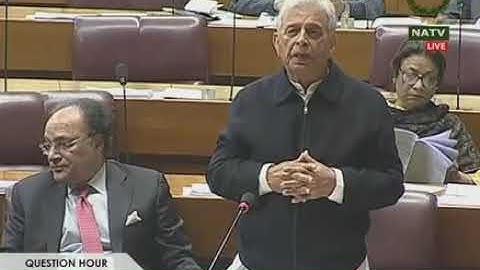 MNA Mr. Muhammad Moin Aamer Pirzada| Fed. Minister Rana Tanveer Hussain | Question Hour | NA Session