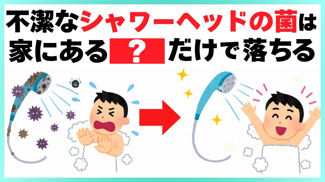 【超簡単】菌まみれのシャワーヘッドを清潔にリセットする掃除ライフハック