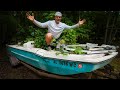 I Found a 35 Year Old ABANDONED Boat in the WOODS!! (Restoration Project)