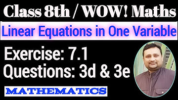 Wow Maths Class 8 Chapter 7 Exercise 7.1 Question 3d | Wow Maths Class 8 Exercise 7.1 Question 3e