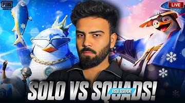 SOLO VS SQUADS 4.1 UPDATE LIVE WITH REGRETS 🔥 #bgmilive #pubglive