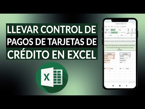 Cómo hacer una planilla para llevar el control de pagos de una tarjeta de crédito en EXCEL