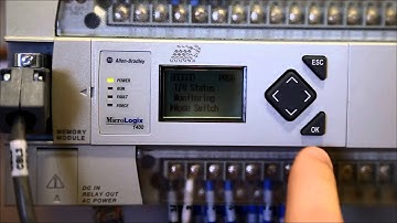 Download a Program to a MicroLogix 1400 PLC via Memory Module Using the LCD Screen