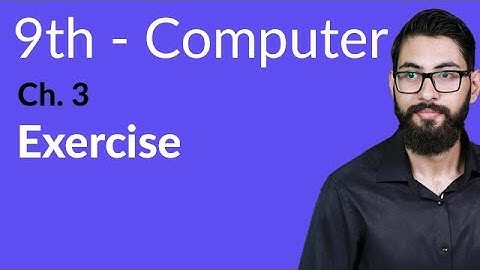 9th Class Computer - Ch 3 - Input Output Devices Exercise - Matric Part 1 Computer