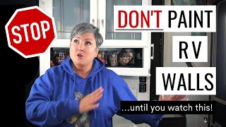 Diy Caution How To Paint Rv Walls & Cabinets. We Painted The Interior Of Our Fifth Wheel Learn...