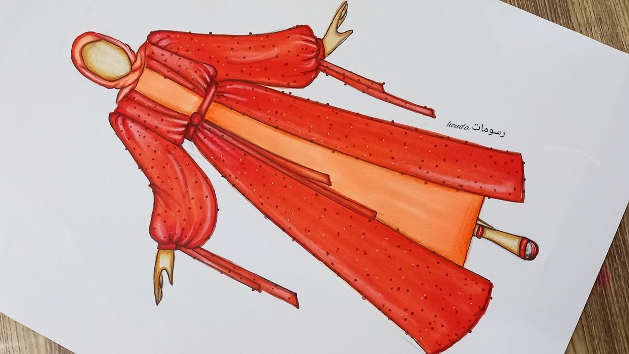 رسم عباية رمضان سهلة بالخطوات/شاهد طريقة رسم عباية سهلة لرمضان