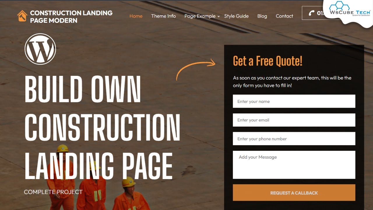 How to Create a Construction Landing Page in WordPress 🔥