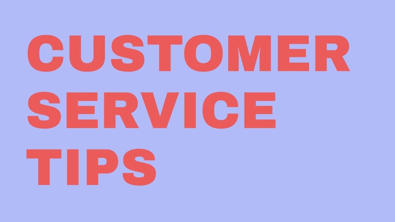 Customer Service Tips Video Template (Editable) - YouTube
