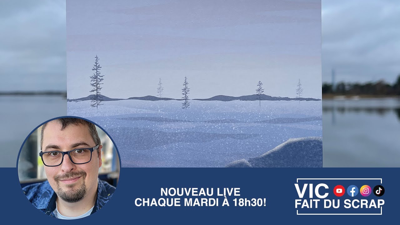 [Tuto Scrapbooking] Une carte avec des paysages finlandais!