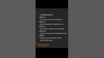 Types of HTML: The Ultimate Beginner
